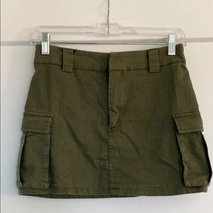 Dark green jean skirt